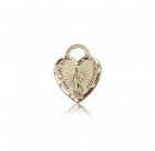 Our Lady of Guadalupe Heart Medal, 14 Karat Gold