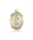 St. Barbara Medal, 14 Karat Gold, Large