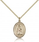 St. Rachel Medal, Gold Filled, Medium