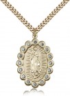 Our Lady of Guadalupe Medal, Gold Filled