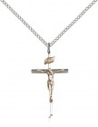 Crucifix Pendant, Two-Tone