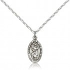 St. Christopher Medal, Sterling Silver