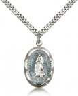 Our Lady of Guadalupe Medal, Sterling Silver