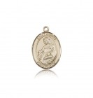 St. Agnes of Rome Medal, 14 Karat Gold, Medium