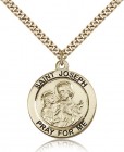 St. Joseph Medal, Gold Filled