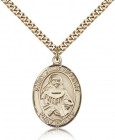 St. Julie Billiart Medal, Gold Filled, Large
