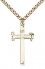 Carpenter Cross Pendant, Gold Filled