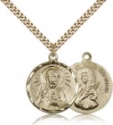 Scapular Medal, Gold Filled