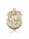 St. Michael the Archangel Medal, 14 Karat Gold