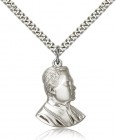 Saint Pius X Medal, Sterling Silver