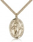 Our Father Medal, Gold Filled