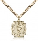 St. Florian Medal, Gold Filled