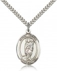 St. Victor of Marseilles Medal, Sterling Silver, Large