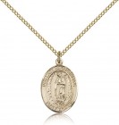 Our Lady of Guadalupe Medal, Gold Filled, Medium