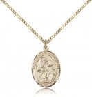 St. Gabriel the Archangel Medal, Gold Filled, Medium