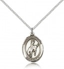 St. Christopher Rodeo Medal, Sterling Silver, Medium