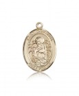 St. Christina the Astonishing Medal, 14 Karat Gold, Large