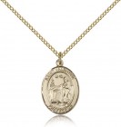 St. Valentine of Rome Medal, Gold Filled, Medium