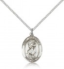 St. Christopher Medal, Sterling Silver, Medium