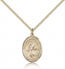 Our Lady of Good Counsel Medal, Gold Filled, Medium