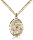 St. Robert Bellarmine Medal, Gold Filled, Large
