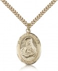 St. Frances Cabrini Medal, Gold Filled, Large