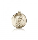 Sorrowful Mother Medal, 14 Karat Gold