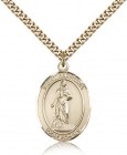 St. Barbara Medal, Gold Filled, Large