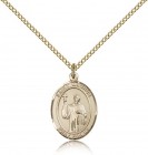 St. Maurus Medal, Gold Filled, Medium