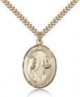 Our Lady Star of the Sea Medal, Gold Filled, Large