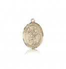 St. Peter Nolasco Medal, 14 Karat Gold, Medium