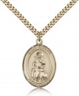 St. Rachel Medal, Gold Filled, Large