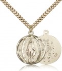 Miraculous Medal, Gold Filled