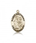 St. Anthony of Padua Medal, 14 Karat Gold
