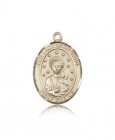 Our Lady of La Vang Medal, 14 Karat Gold, Large