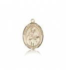 St. Gabriel Possenti Medal, 14 Karat Gold, Medium