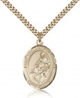 St. Thomas of Villanova Medal, Gold Filled, Large