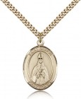 St. Blaise Medal, Gold Filled, Large