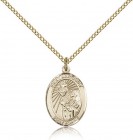 St. Margaret Mary Alacoque Medal, Gold Filled, Medium