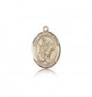 St. Martin of Tours Medal, 14 Karat Gold, Medium