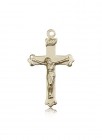 Crucifix Pendant, 14 Karat Gold