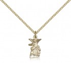 Guardian Angel Medal, Gold Filled