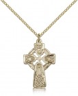 Celtic Cross Pendant, Gold Filled