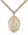 St. John the Baptist Medal, Gold Filled, Large