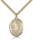 St. Cecilia Medal, Gold Filled, Large