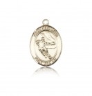 St. Sebastian Hockey Medal, 14 Karat Gold, Medium