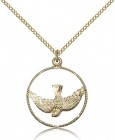 Holy Spirit Medal, Gold Filled