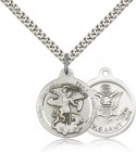St. Michael Army Medal, Sterling Silver
