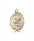 St. Agatha Medal, 14 Karat Gold, Large