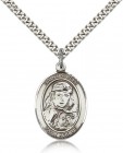 St. Sarah Medal, Sterling Silver, Large